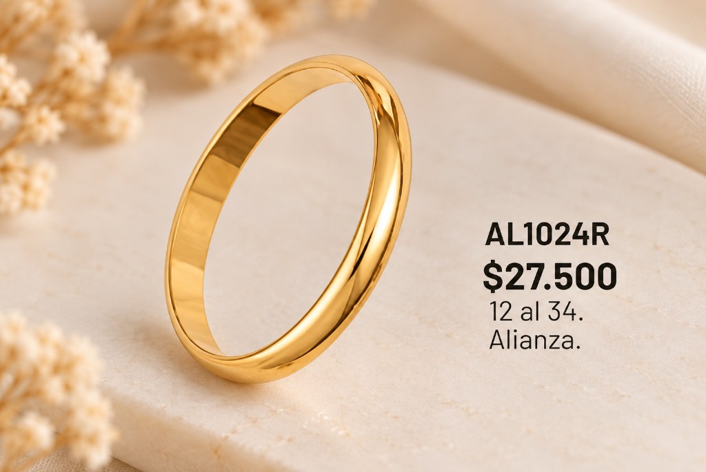 Alianza oro 14k Perla Negra