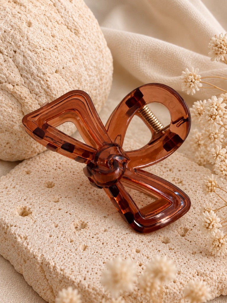 ACC-8610 BROCHE MOÑO MARRON 7CM
