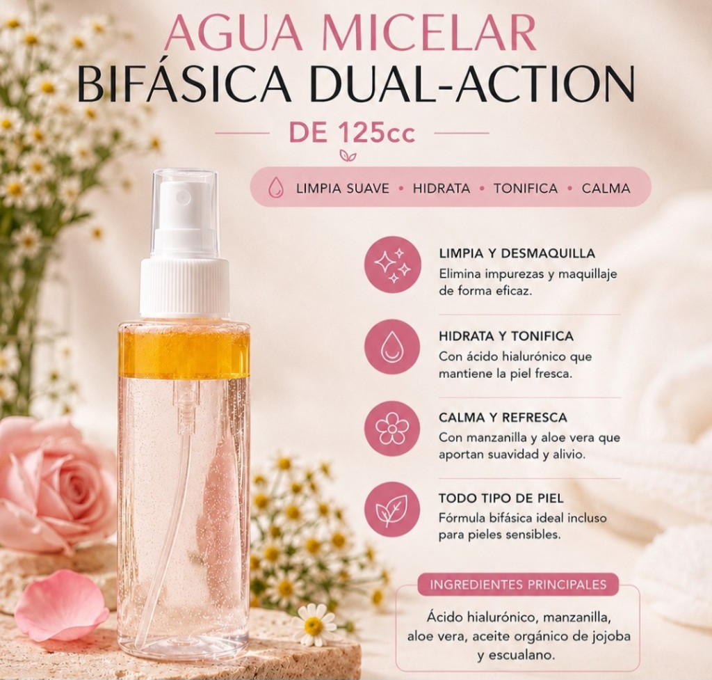 Agua Micelar Bifasica Dual-Action 125cc