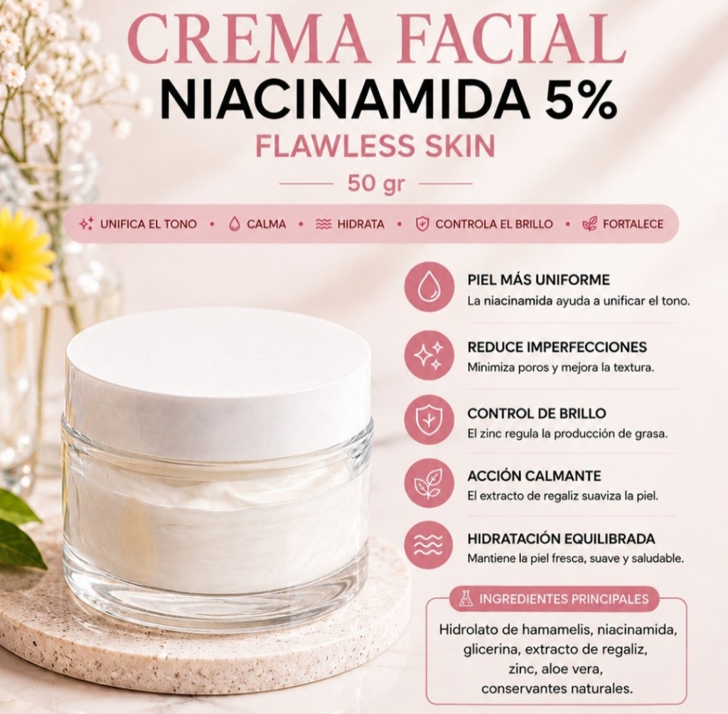 Flawless Skin crema facial niacinamida 5%