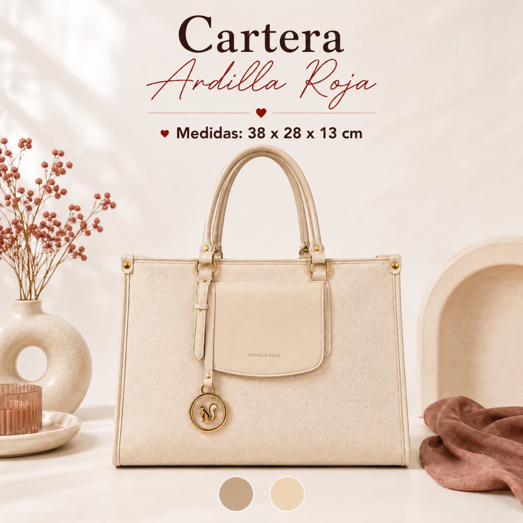 Cartera Ardilla Roja Tipo Tejida - 54595 GNK