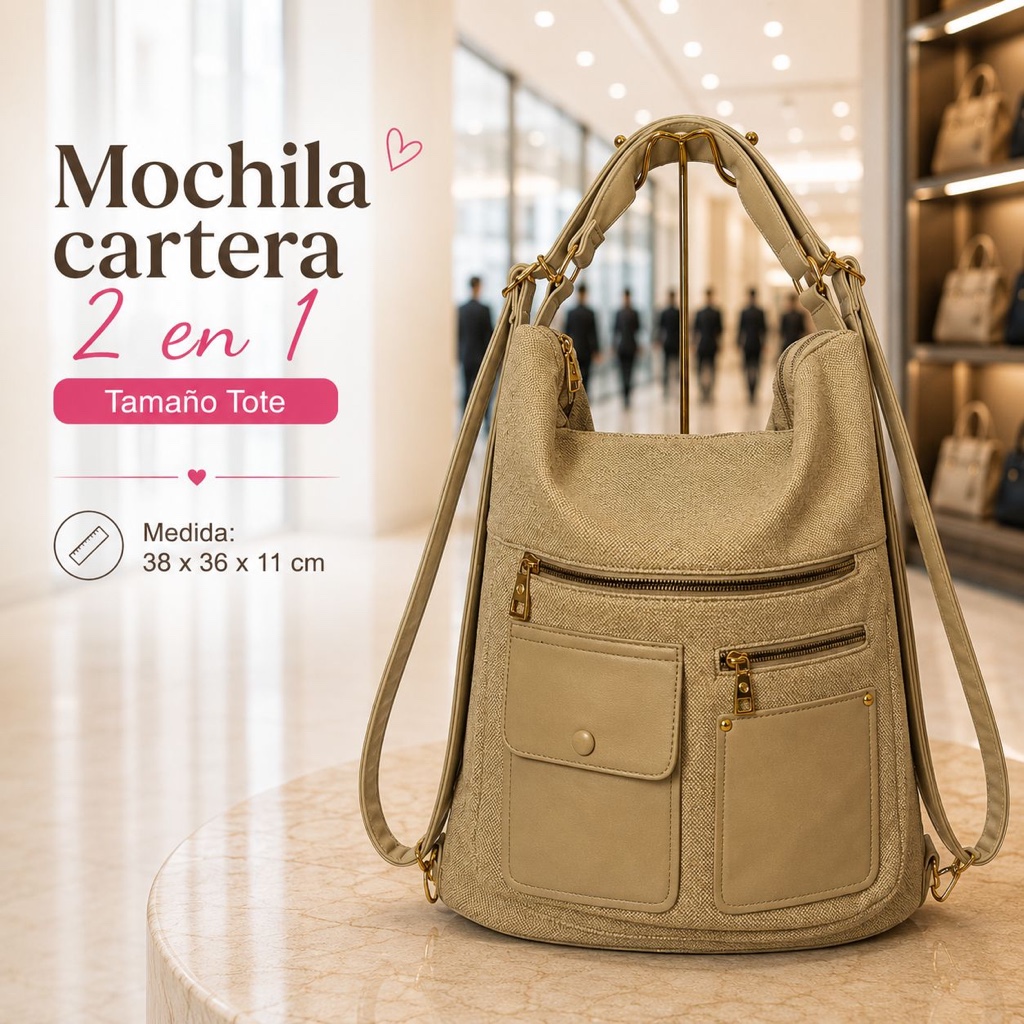 Mochila cartera 2 en 1 Grenobil