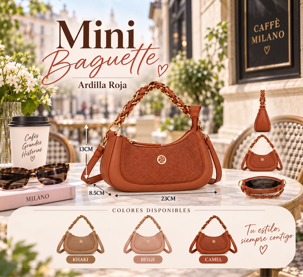 Mini Baguette Ardilla Roja - AR54528 GNK