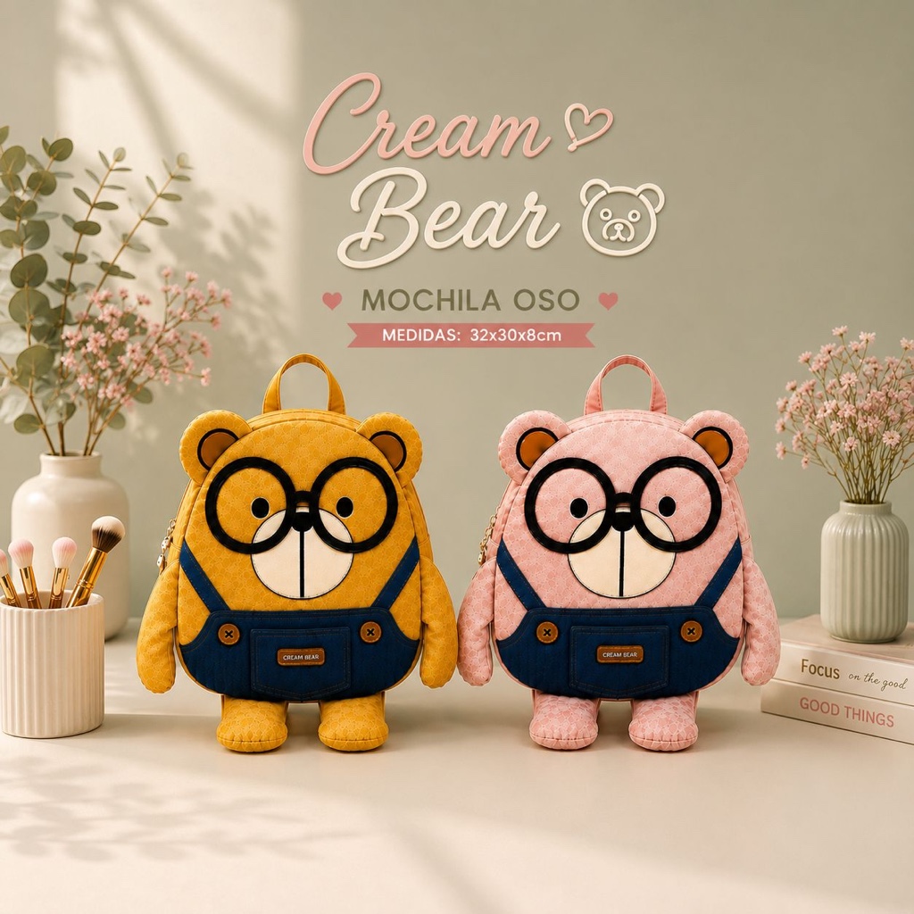 Mochila Cream Bear c1354-1 GNK