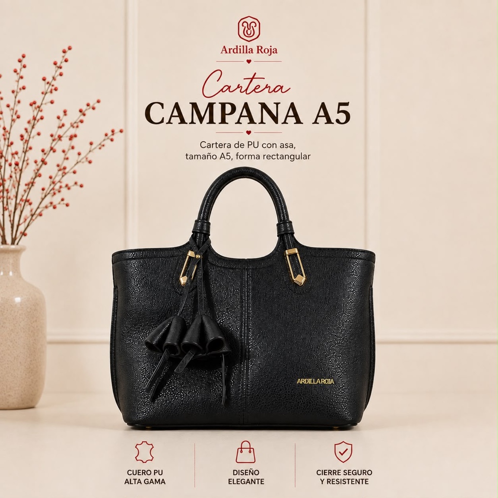 X Cartera Ardilla Roja A5 Campana