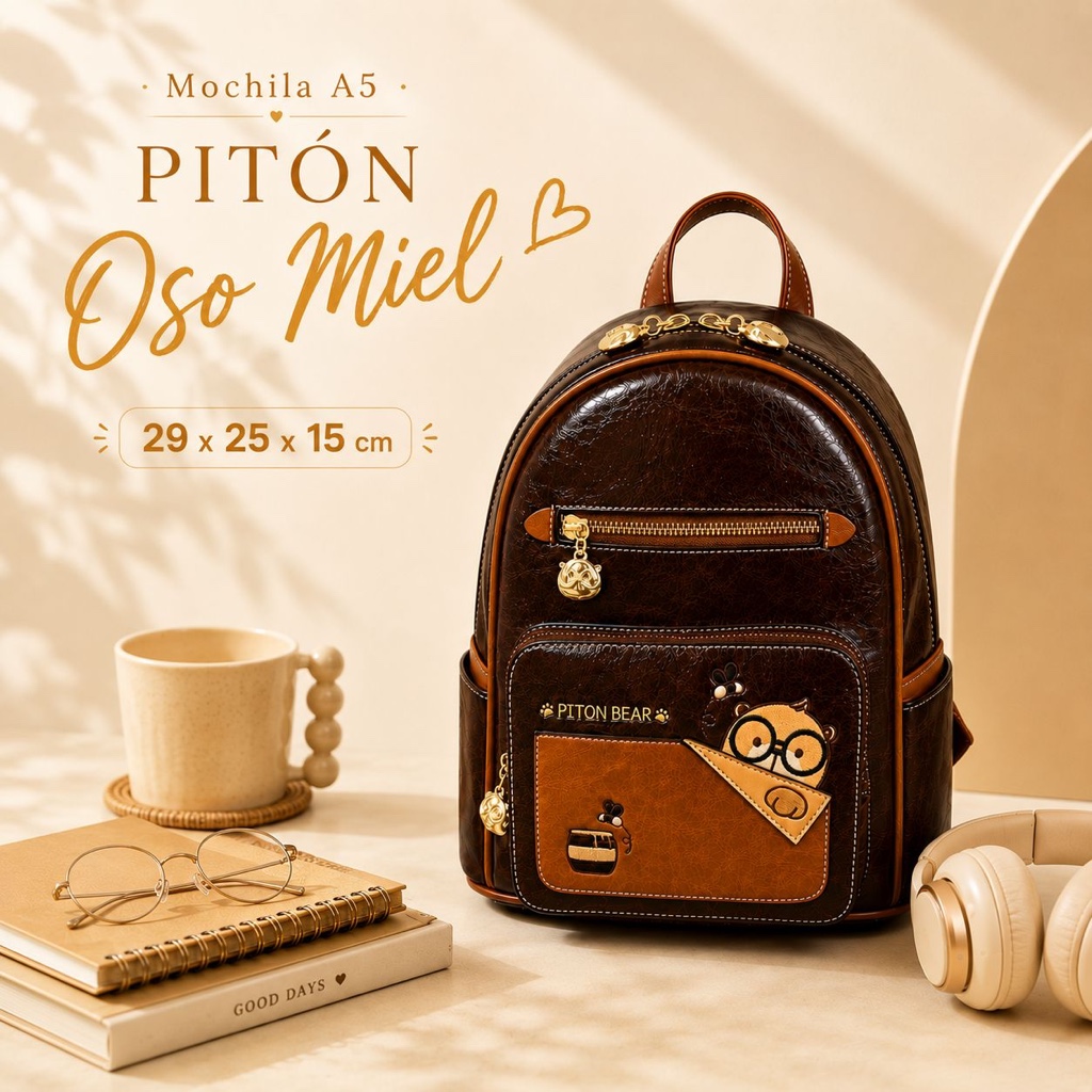 Mochila Miel Piton Bear B-218 GNK