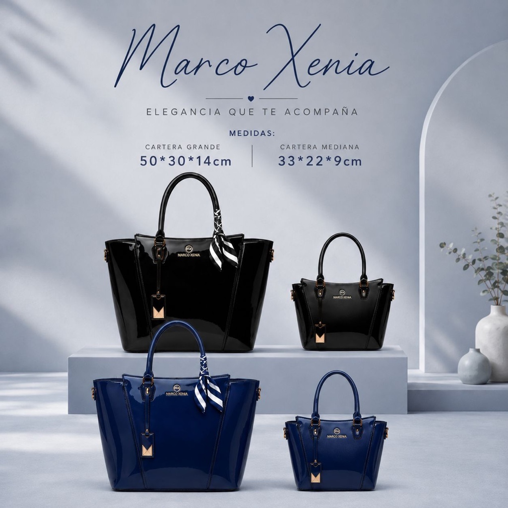 Cartera Marco Xenia - Acharolado MX G013 GNK