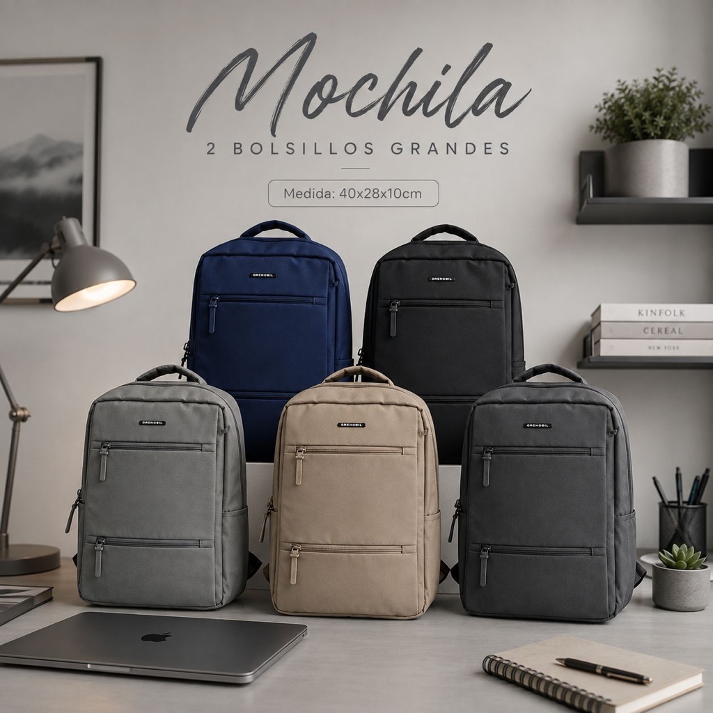 Mochila 2 Cierres Grenobil / 1611572 - GNK