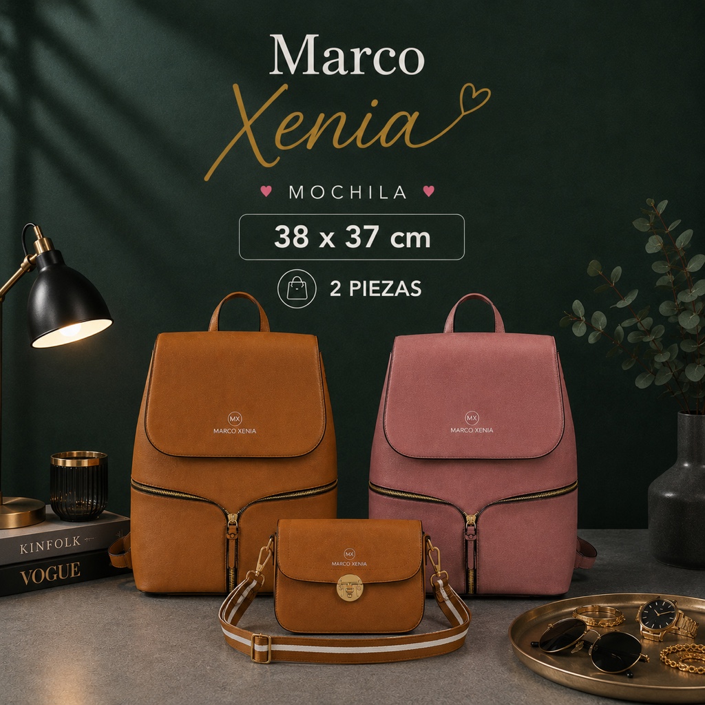 Mochila Marco Xenia 2PZ - MX F036  GNK