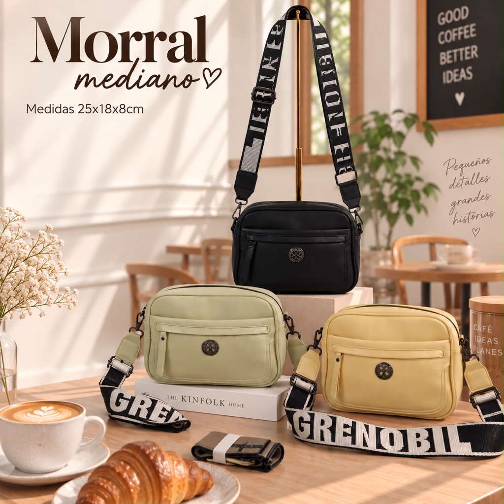 Morral Grenobil cuero PU