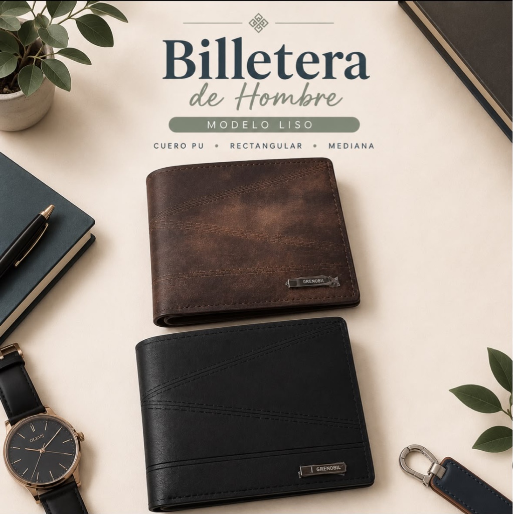 Billetera de Hombre Grenobil - liso