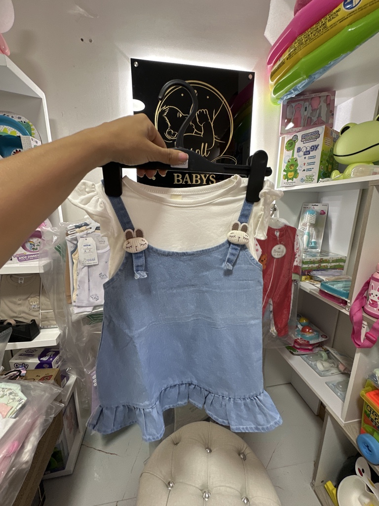 Vestido denim azul 2 años