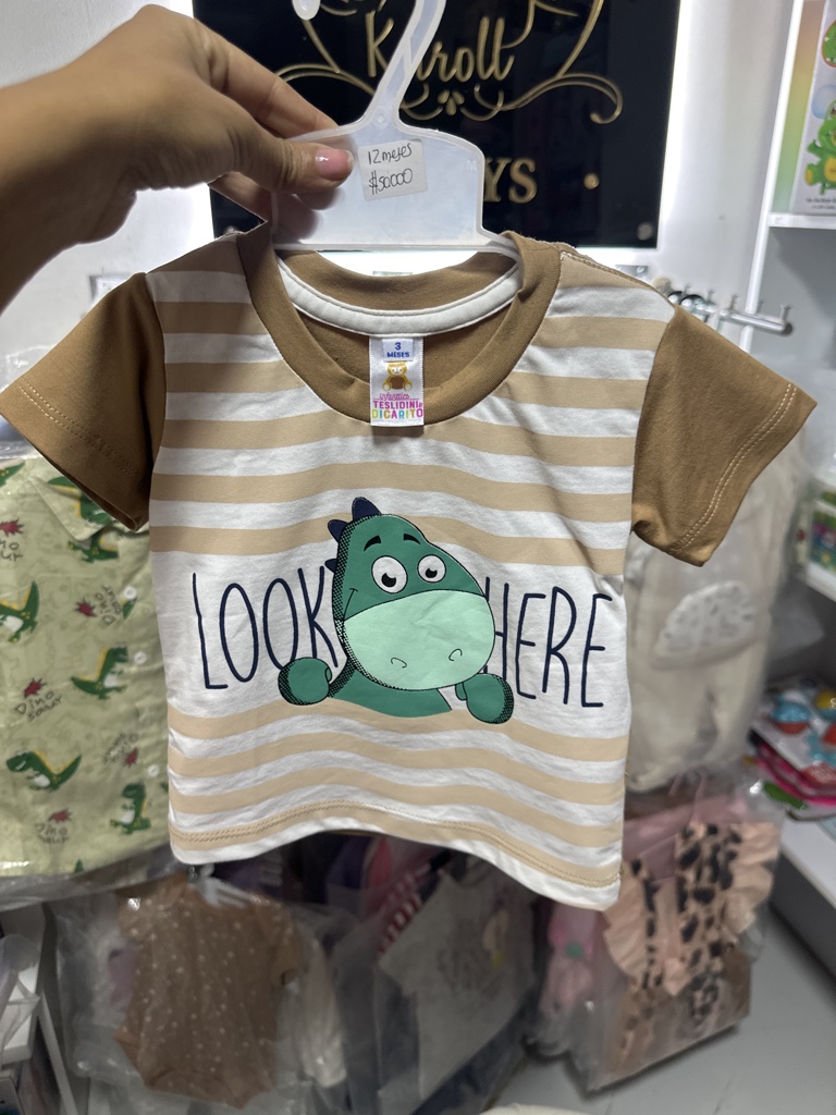 Conjunto Dino 12 meses