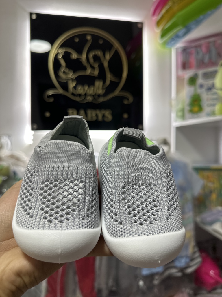 Media zapato gris