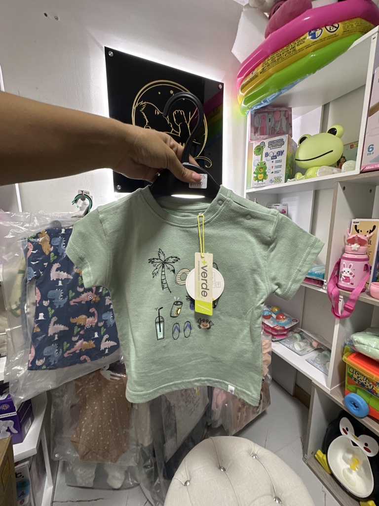 Camisa verde 12 meses
