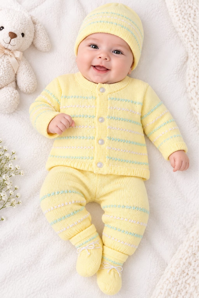 Conjunto bebe tejido 0 a 3
