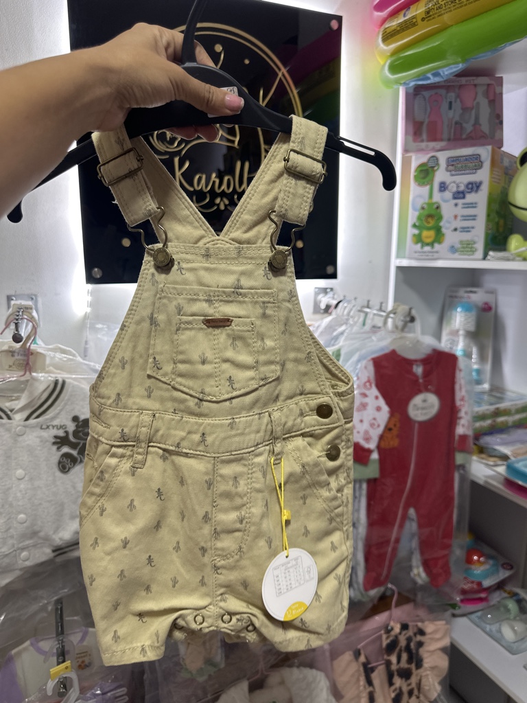 Overol beige cactus 12 meses