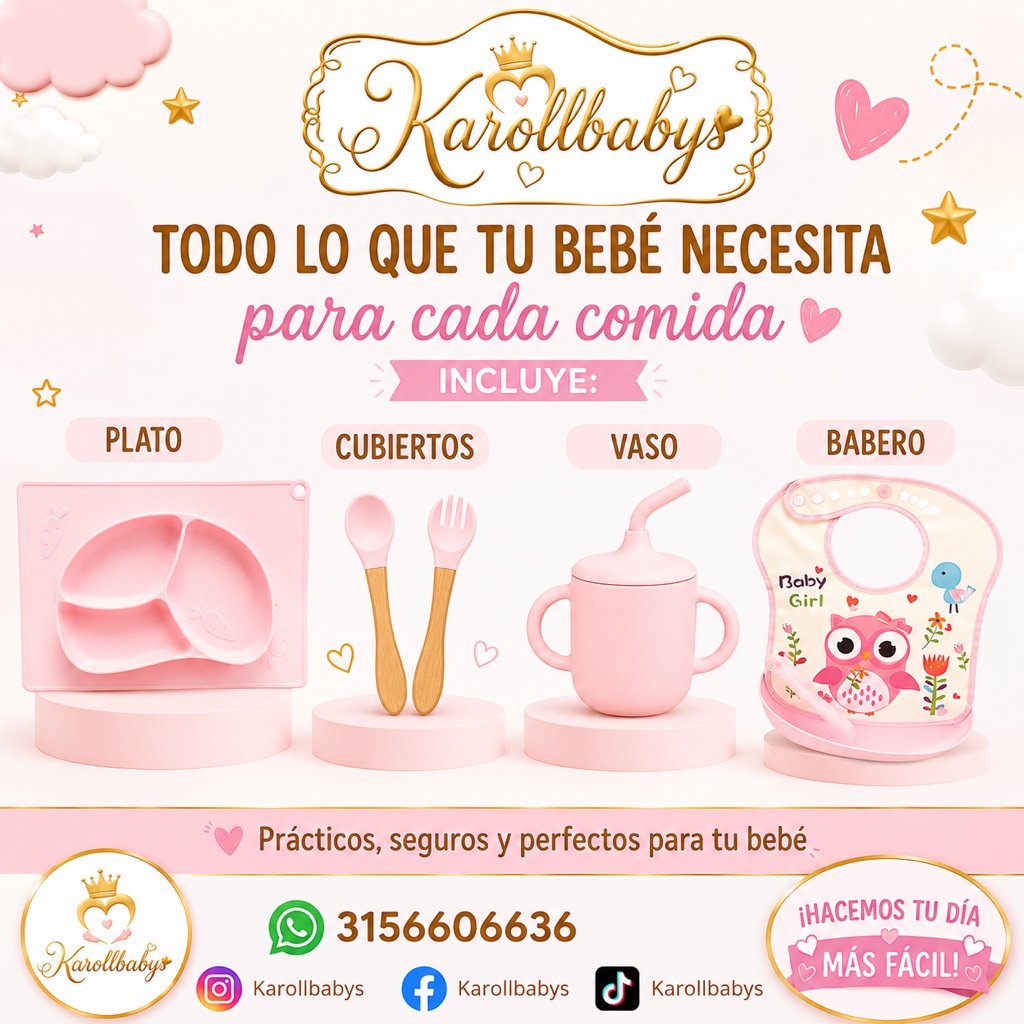 Kit de alimentacion en silicona X 4