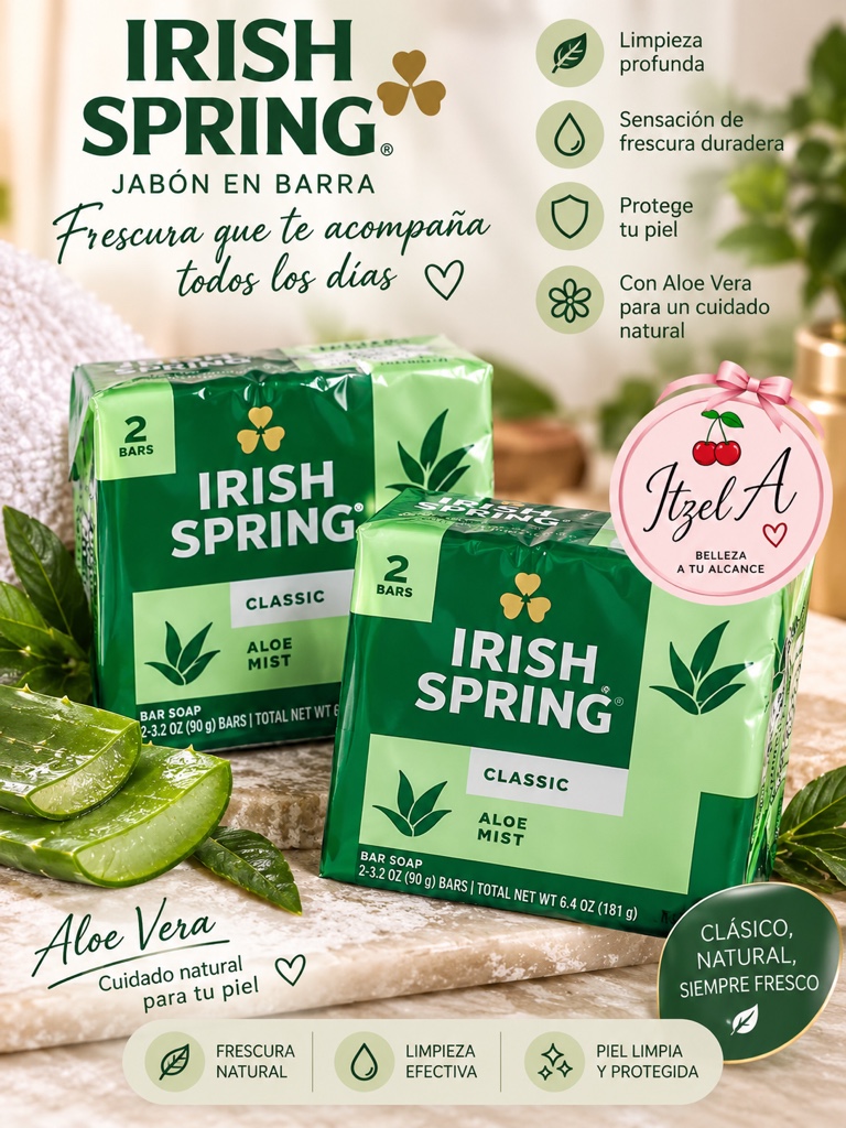 Jabón Irish spring