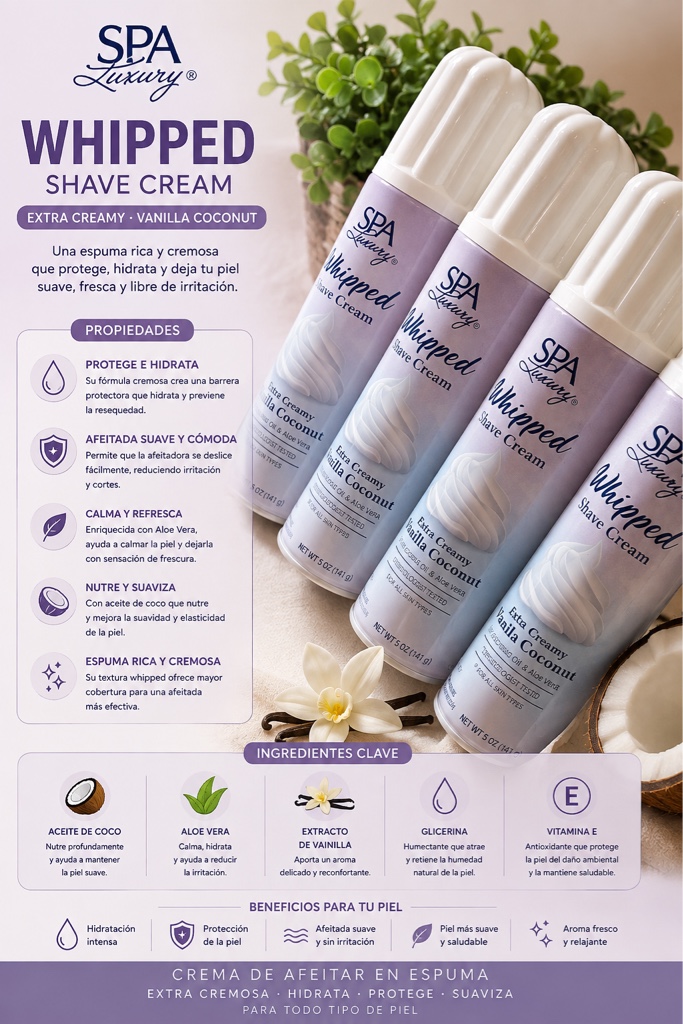 Whipped (Shave cream, crema para rasurar mujer)