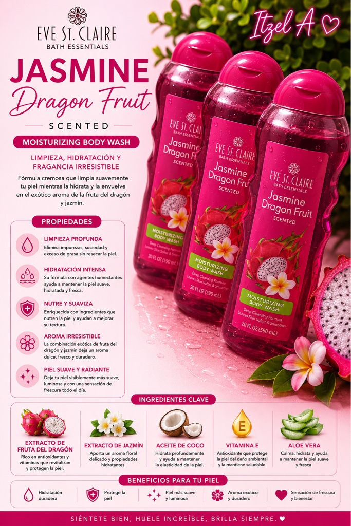 Jazmines dragón fruit (Gel de baño)