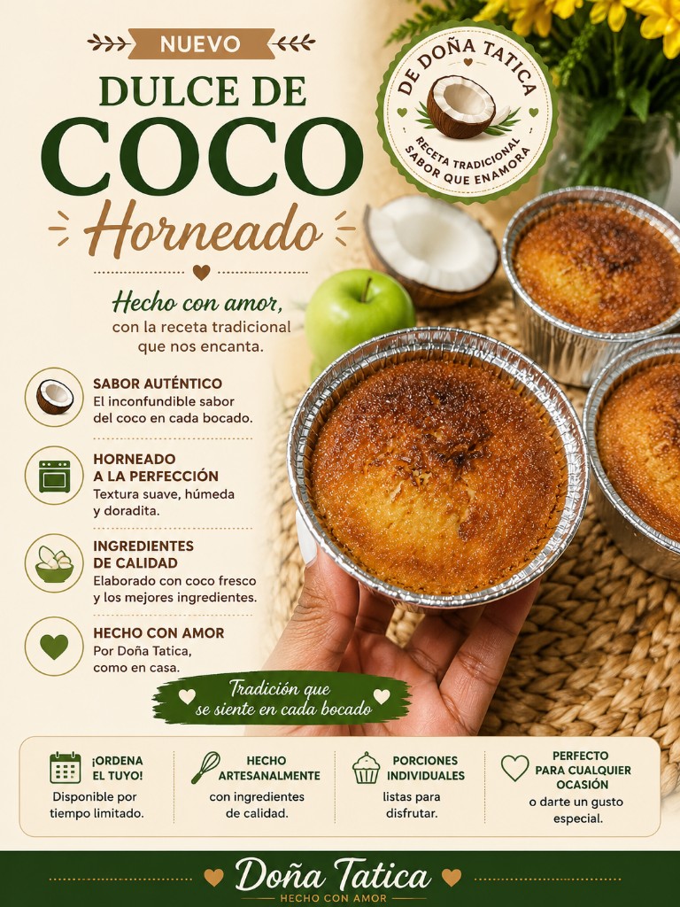 Coco horneado