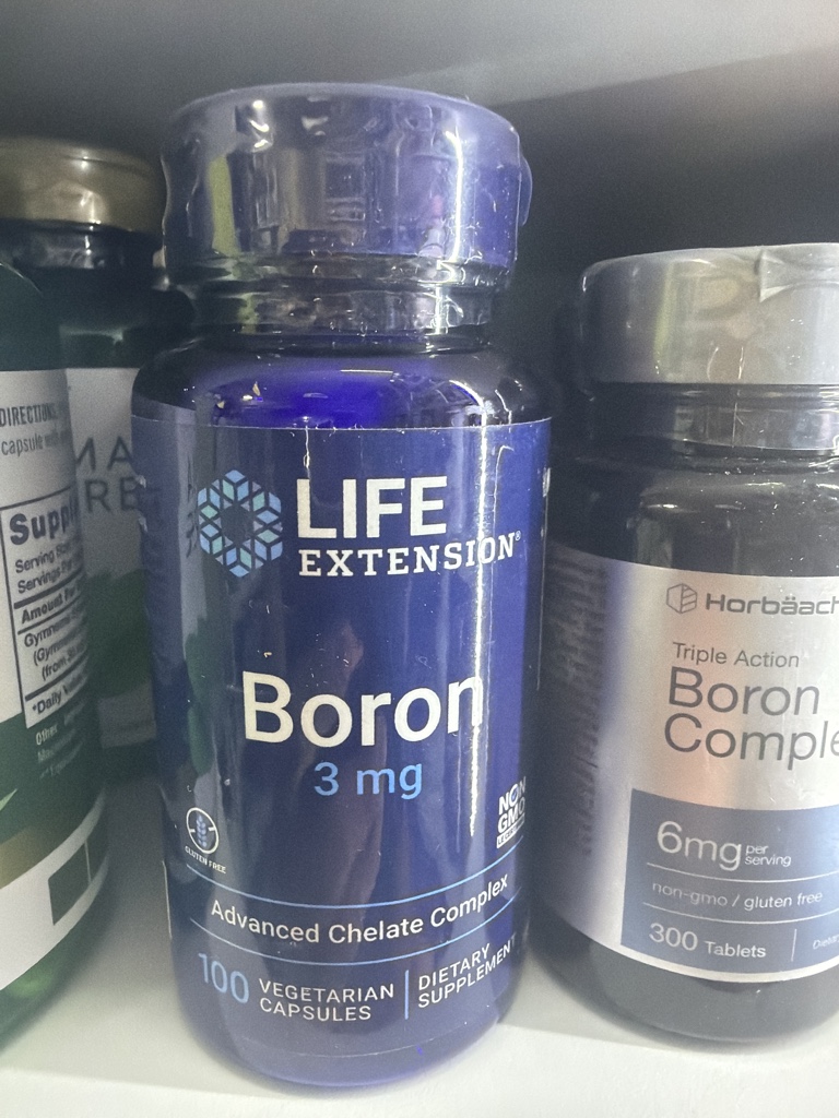 Boron 3 mg 100 cápsulas life extension