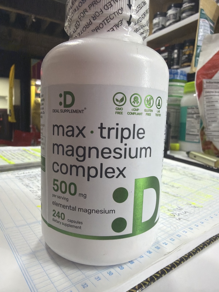 Max triple magnesium complex 500 mg 240 cápsula sedal suplement