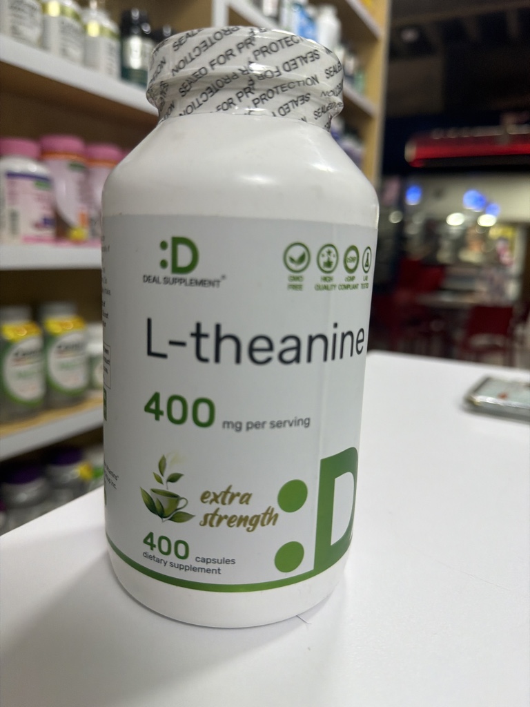 L-Theanine 400mg 400 cápsulas deal suplements