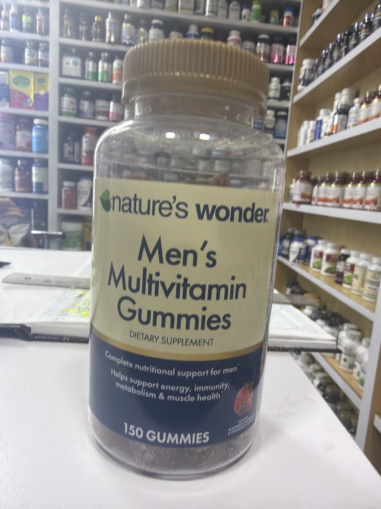 Mens multivitamin gummies 150 natures wonder