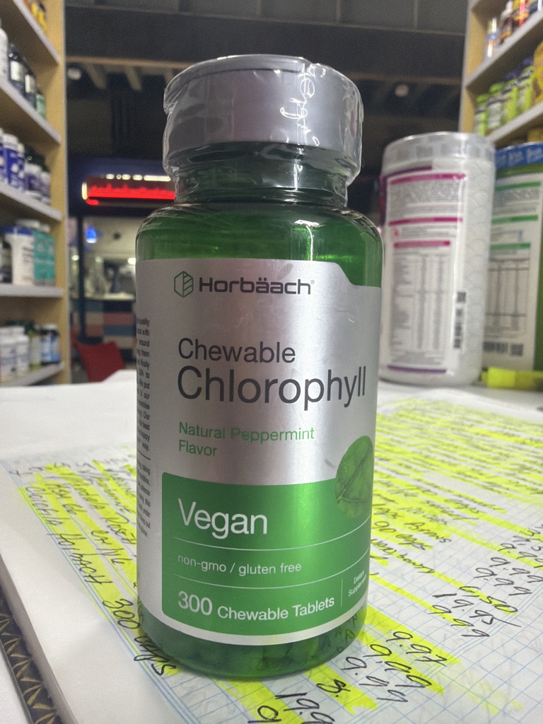 Chlorophyll 300 cápsulas horbaach clorofila