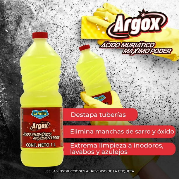Ácido Muriatico Argox La Anita 1Lt