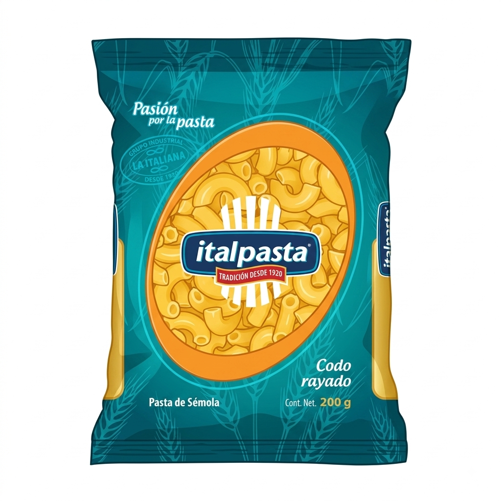 Pasta Italpasta Codo Rayado 200g
