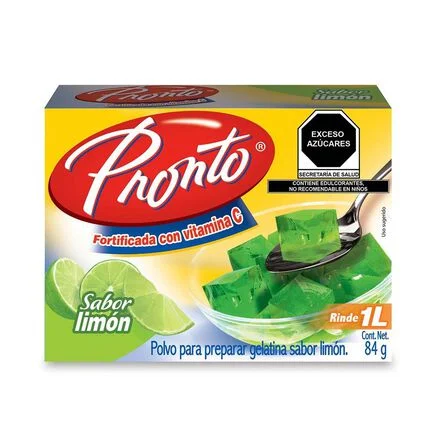 Polvo Para Preparar Gelatina Limon Pronto