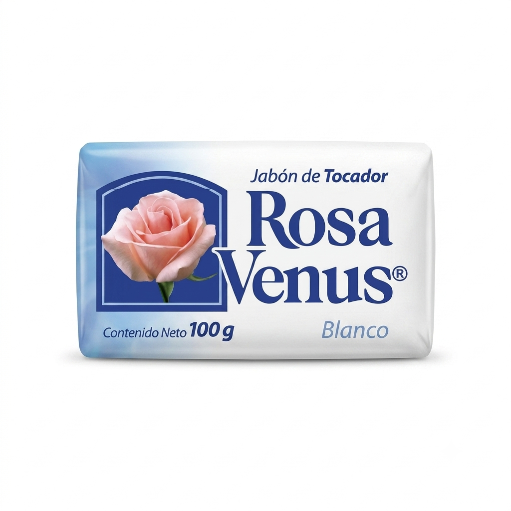 Jabón de Tocador Rosa Venus Blanco 100g