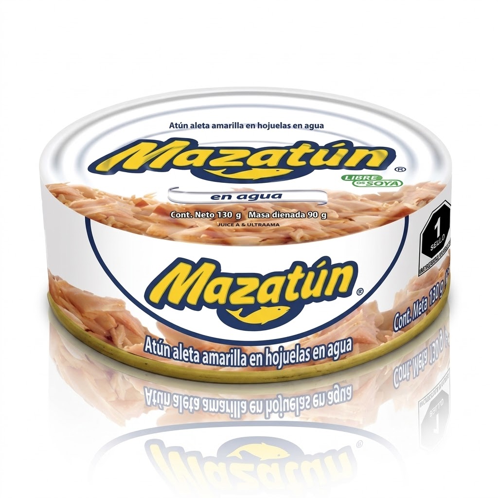 Atún En Hojuelas En Agua Mazatun 130g