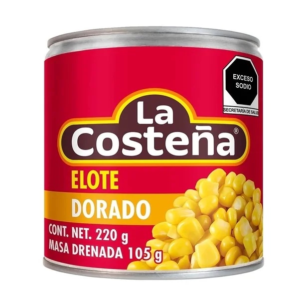 Granos de Elote Dorado La Costeña 220g