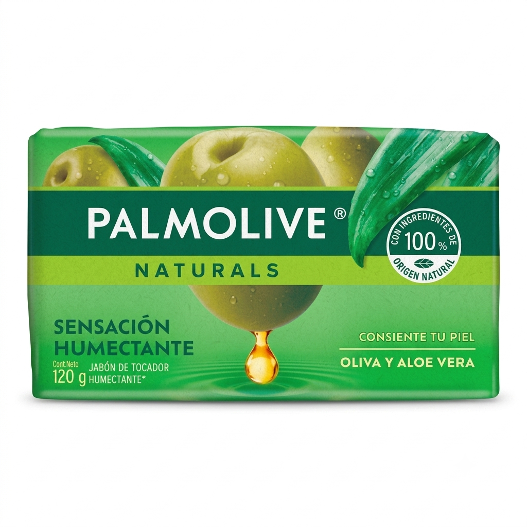 Jabón de Tocador Palmolive Aloe y Oliva 120g
