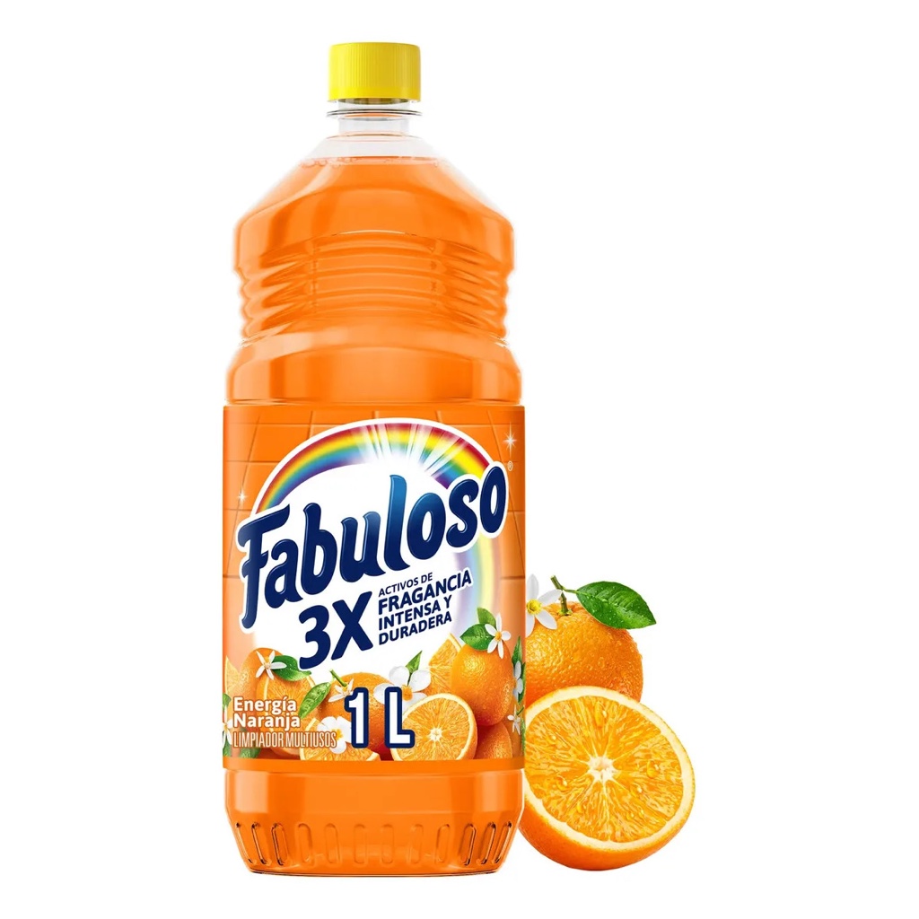 Limpiador Líquido Fabuloso Energía Naranja 1L