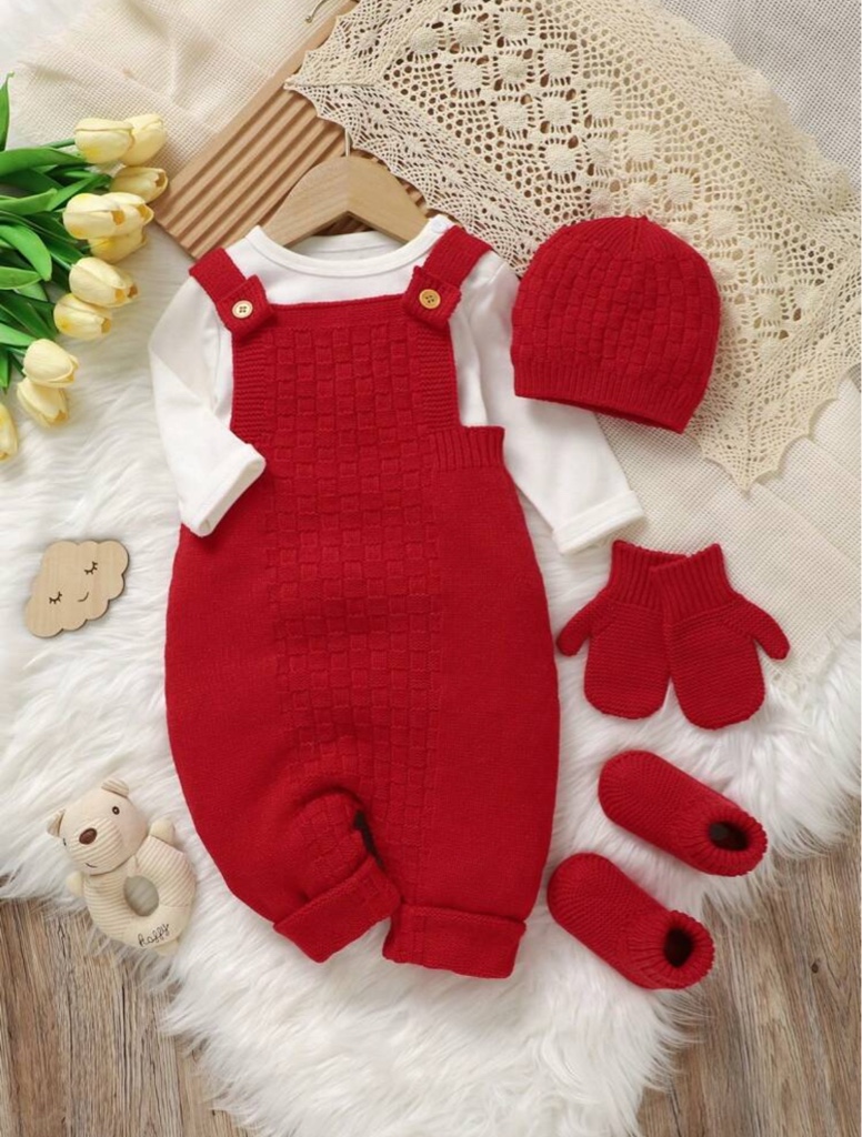 Mono casual para bebé niña con diseño de botones de color liso y tirantes, para otoño/invierno