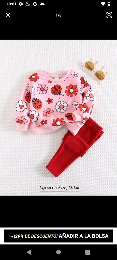 Cozy Pixies Set de 2 piezas para niñas pequeñas:
