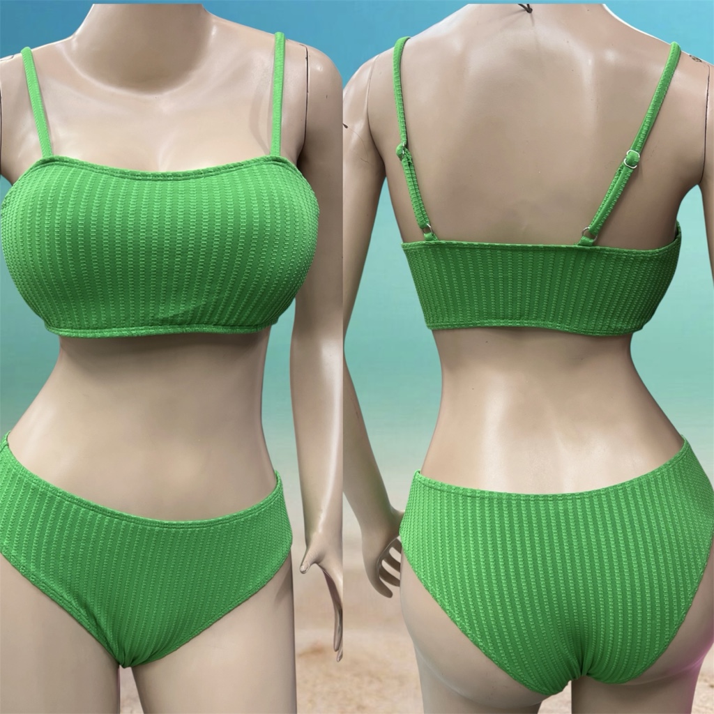 Talla M verde top tiras