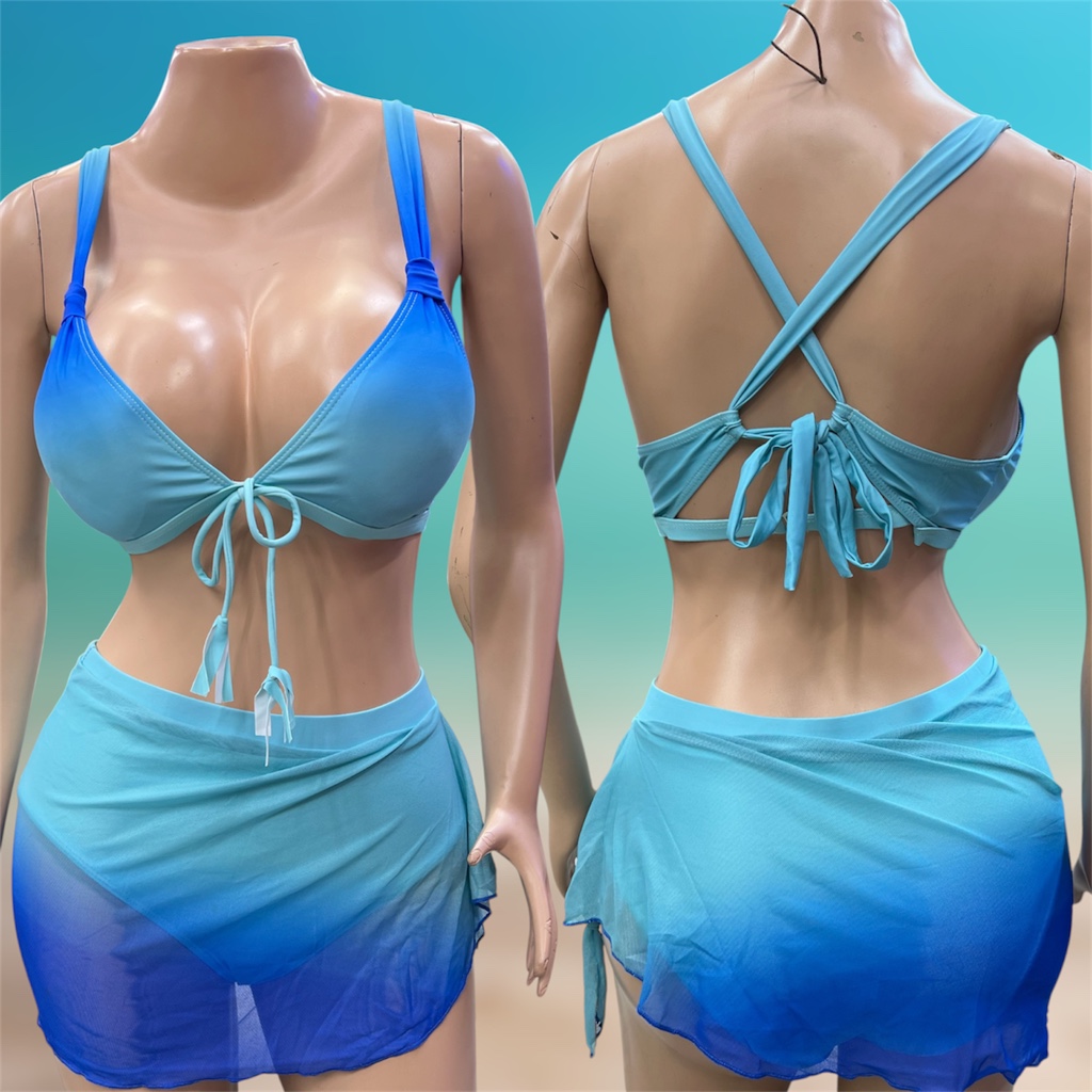 Talla S, falda malla panty, azules