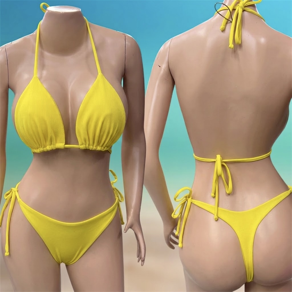 Talla única, Amarillo Semihilo amarrado