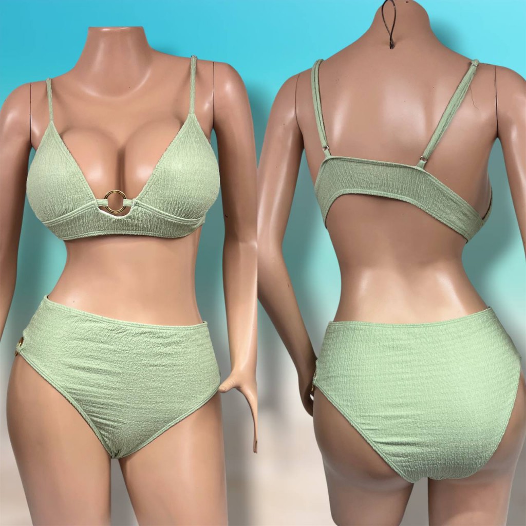 Talla S, verde menta panty alta