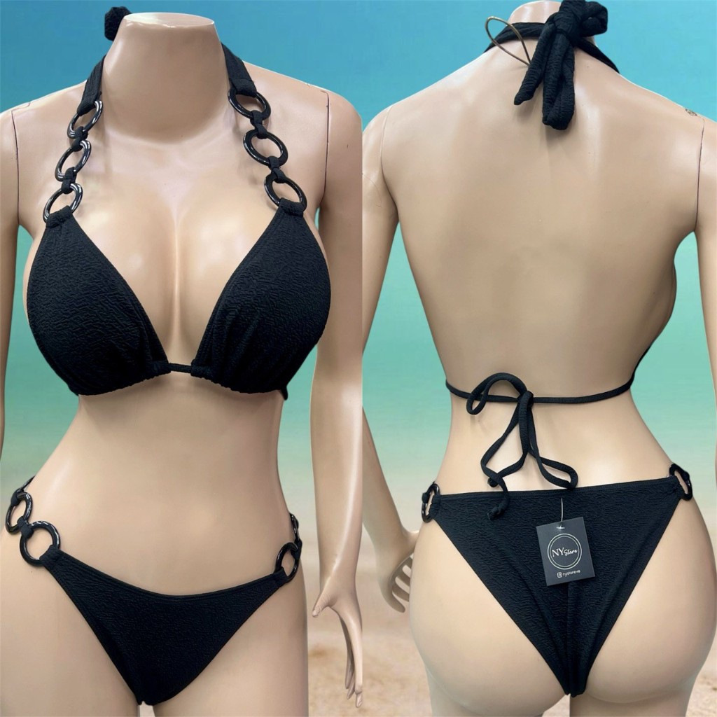 Talla M, negro, Aros negros