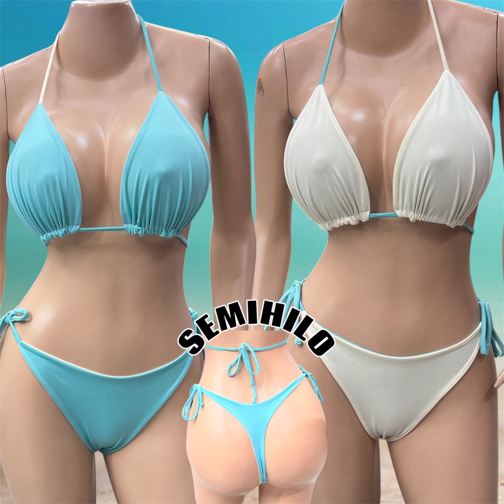 Talla única, bicolor turquesa/crema