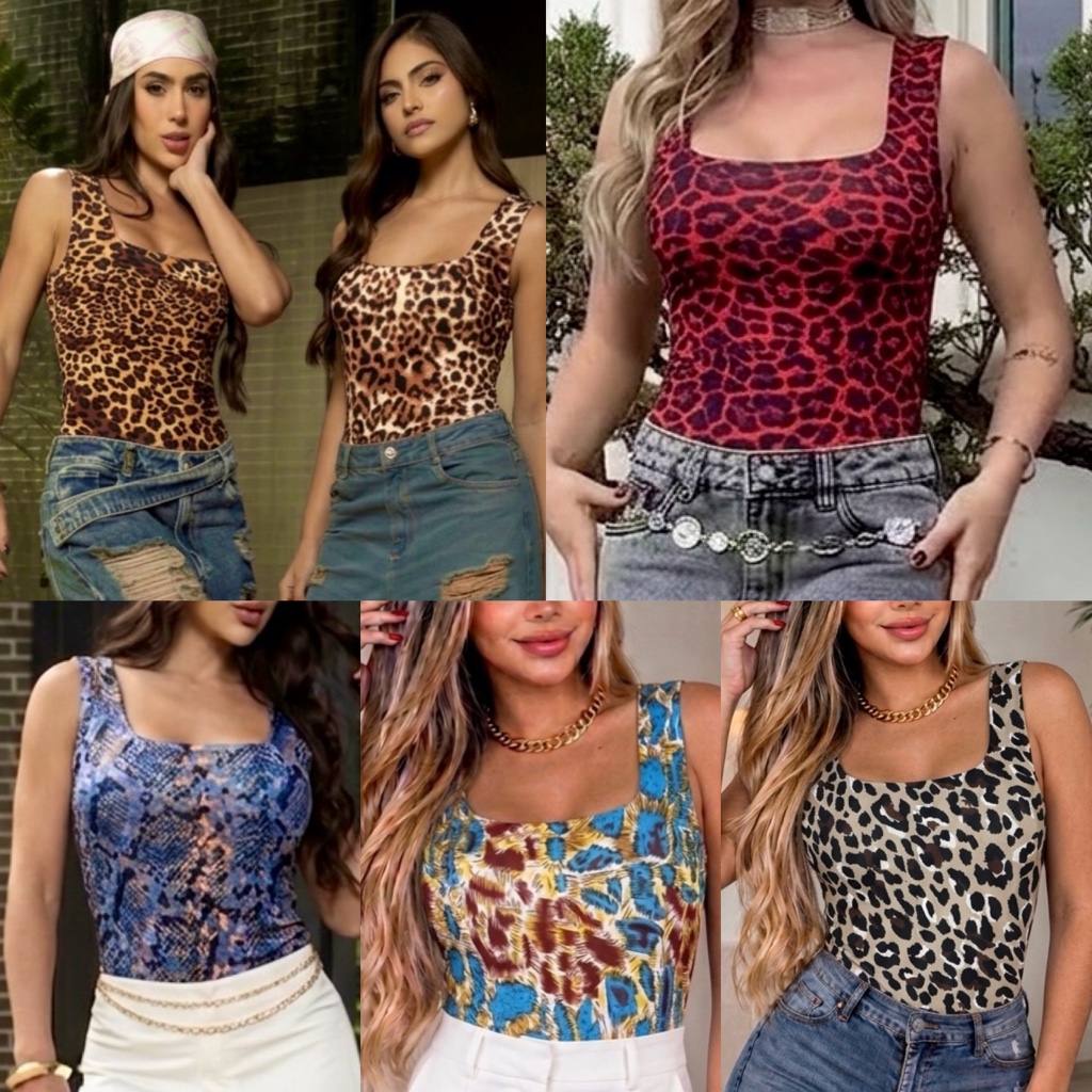 Blusas cuadradas print