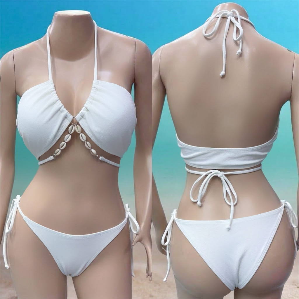 Talla L, Blanco detalles caracoles
