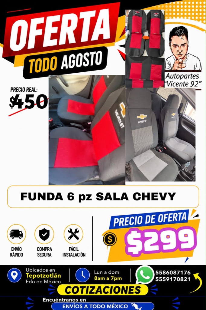FUNDA DE SALA VARIOS